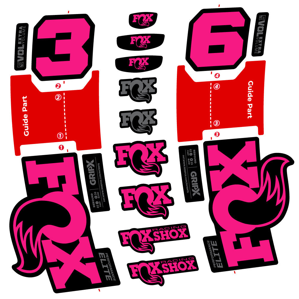 Stickers Fox 36 Performance Elite compatibles Autocollants fourche VTT 29"