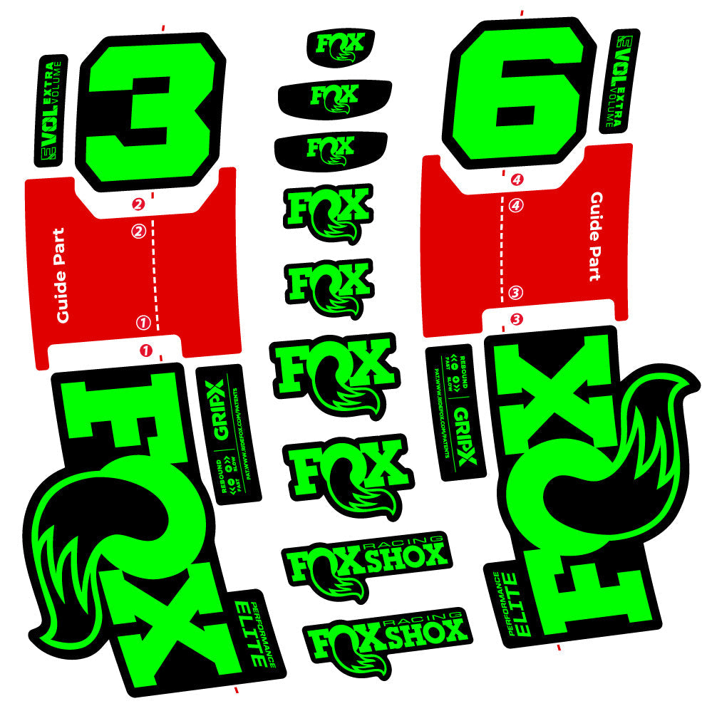 Stickers Fox 36 Performance Elite compatibles Autocollants fourche VTT 29"