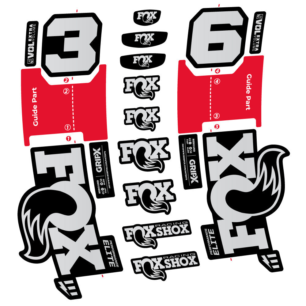 Stickers FOX 36 Performance Elite EOptimized compatibles Autocollants fourche VTT 29"