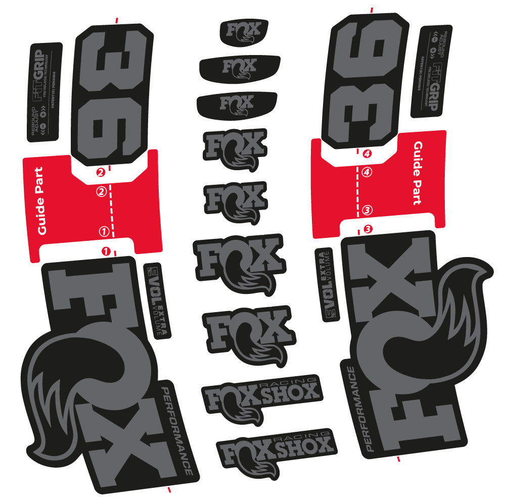 Stickers FOX 36 Performance compatibles Autocollants fourche VTT 29"