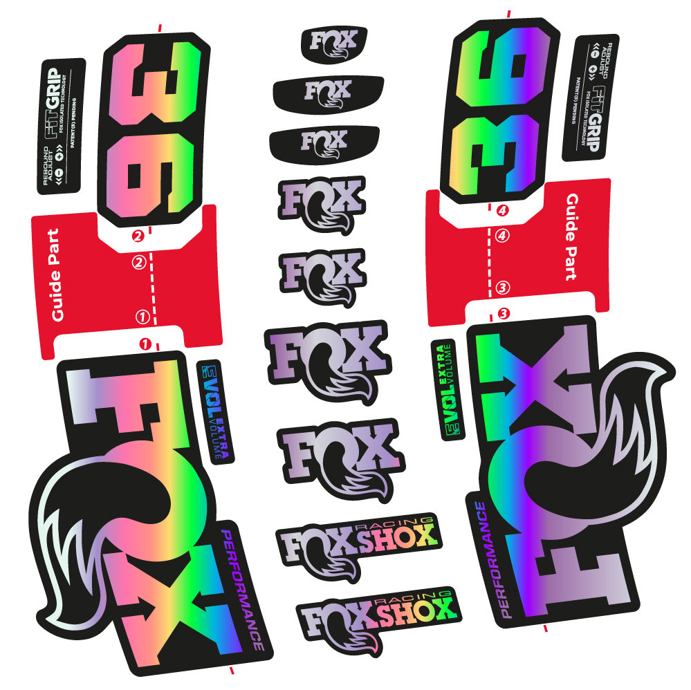 Stickers FOX 36 Performance compatibles Autocollants fourche VTT 29"