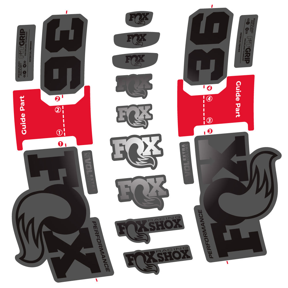 Stickers FOX 36 Performance compatibles Autocollants fourche VTT 29"