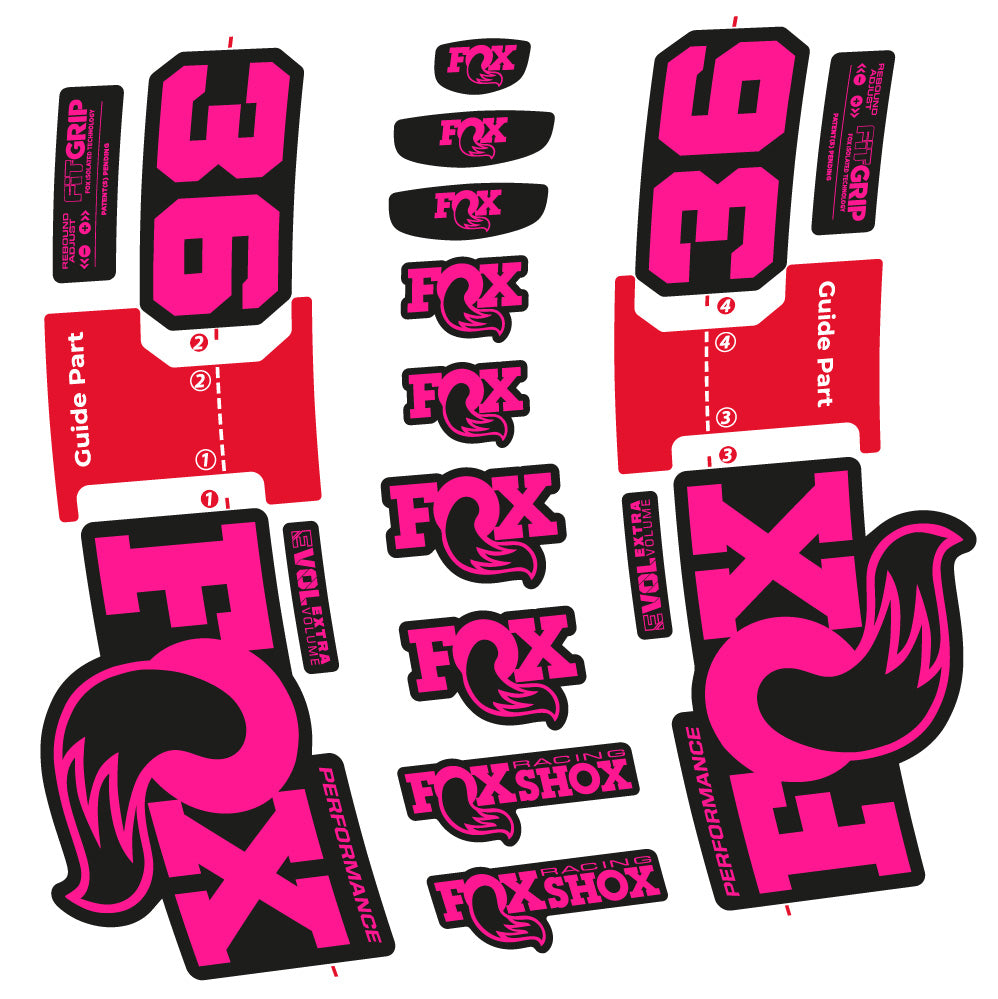 Stickers FOX 36 Performance compatibles Autocollants fourche VTT 29"