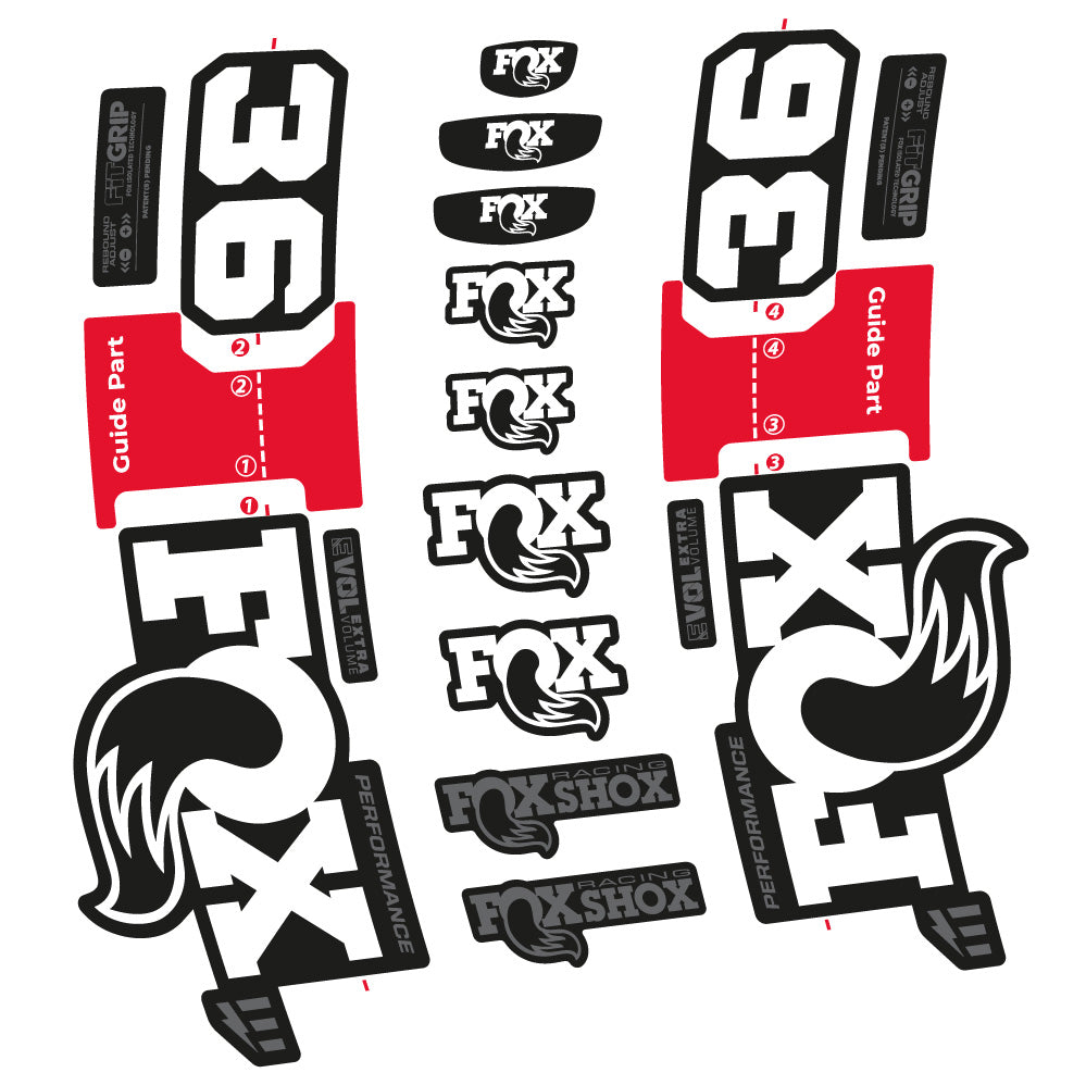 Stickers Fox 36 Performance EOptimized compatibles Autocollants fourche VTT 29"