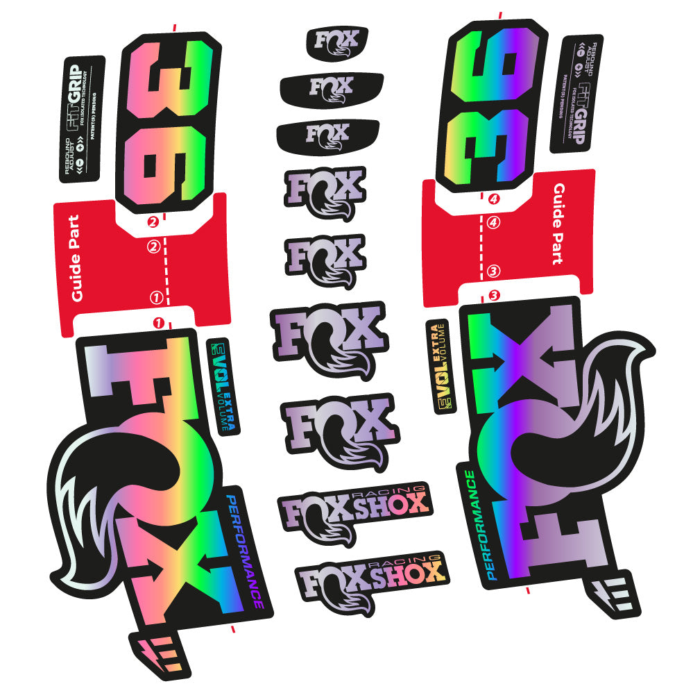 Stickers Fox 36 Performance EOptimized compatibles Autocollants fourche VTT 29"
