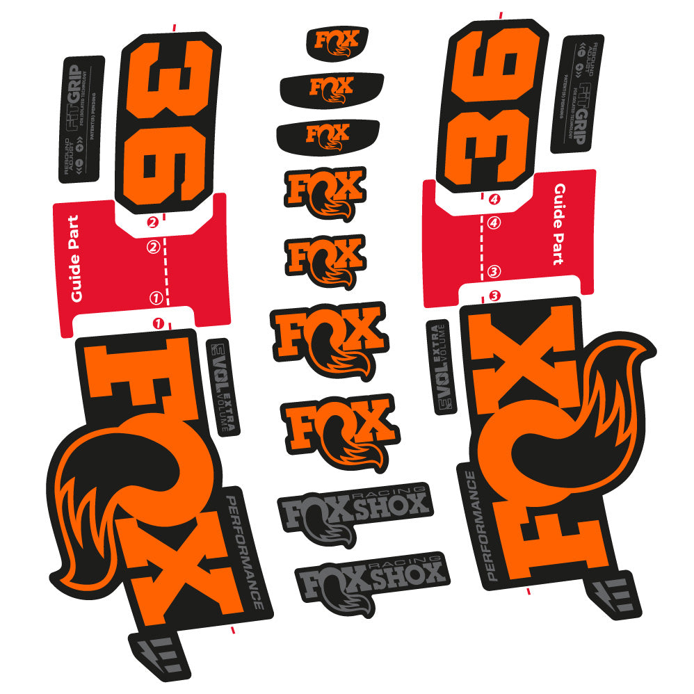 Stickers Fox 36 Performance EOptimized compatibles Autocollants fourche VTT 29"