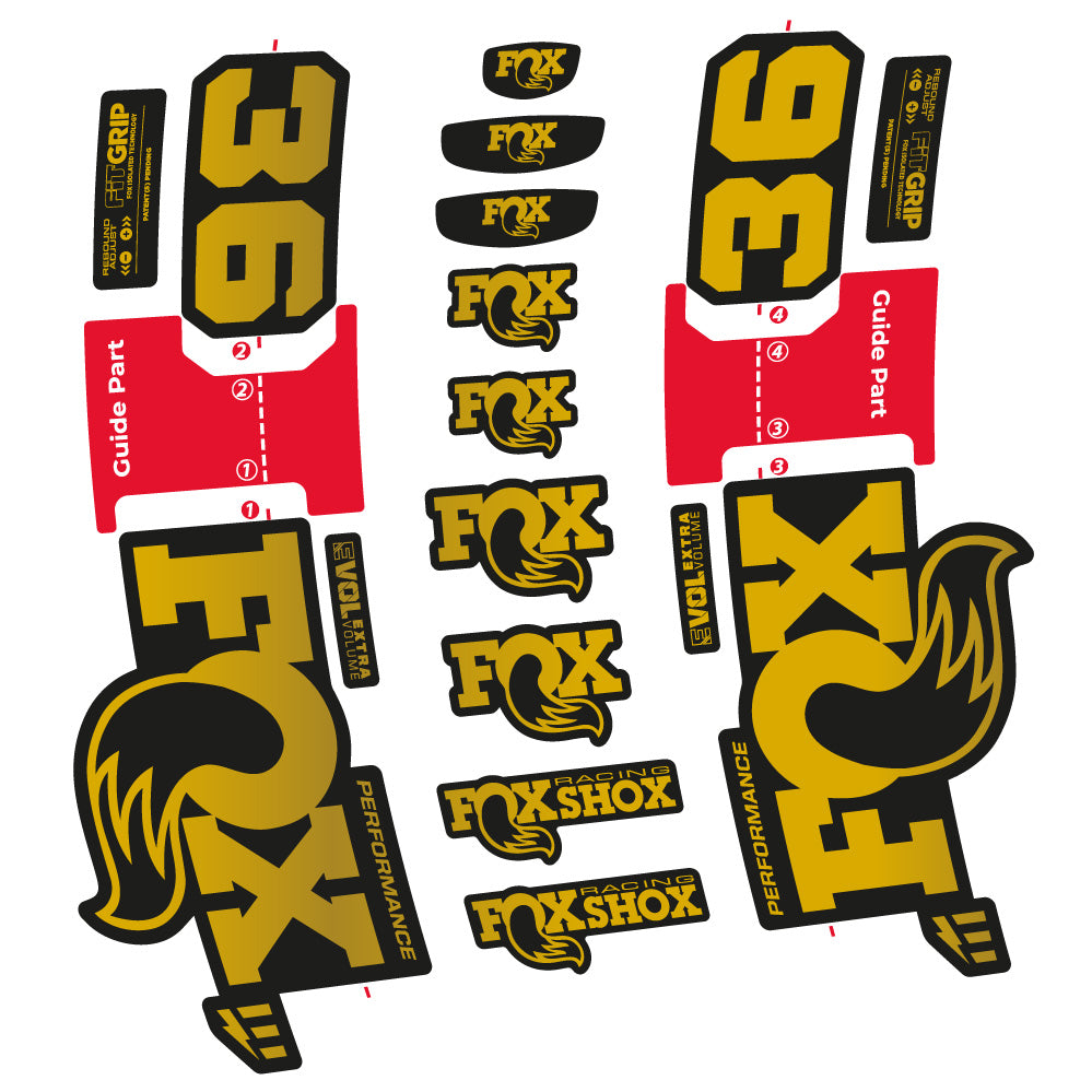 Stickers Fox 36 Performance EOptimized compatibles Autocollants fourche VTT 29"
