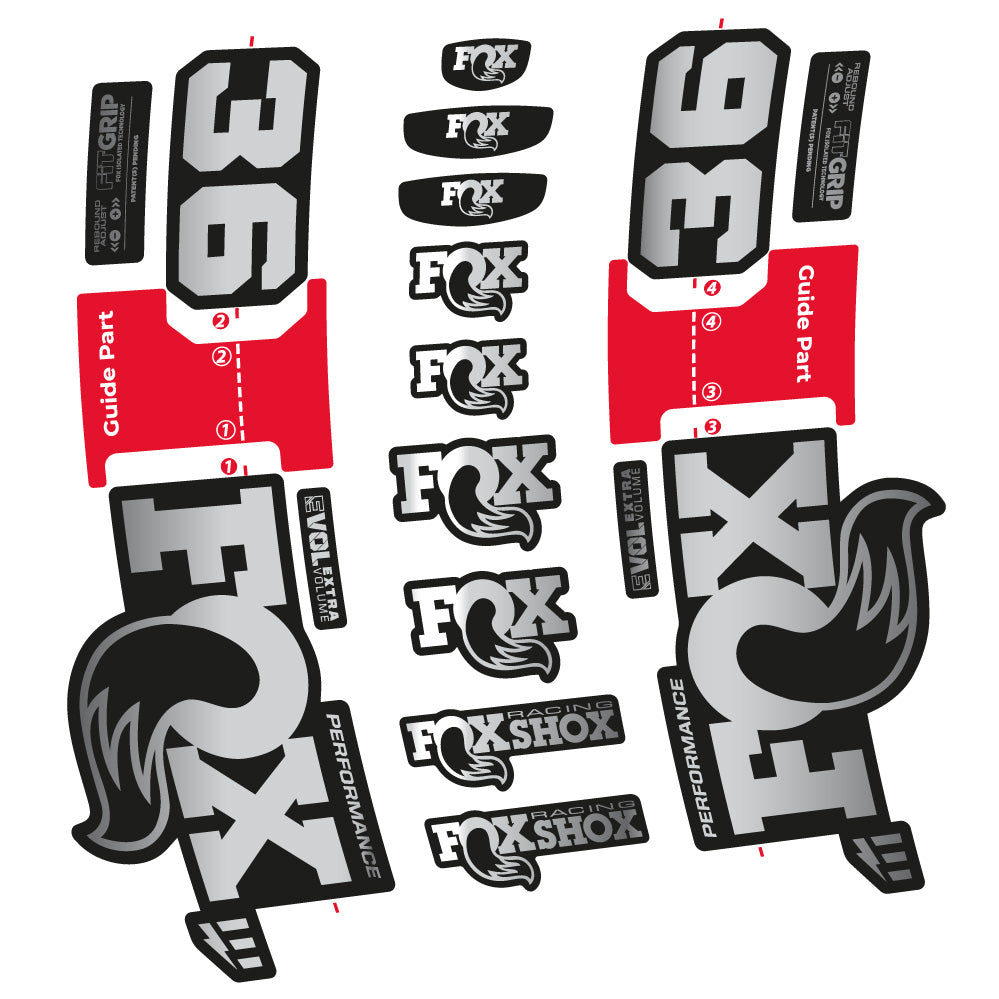 Stickers Fox 36 Performance EOptimized compatibles Autocollants fourche VTT 29"