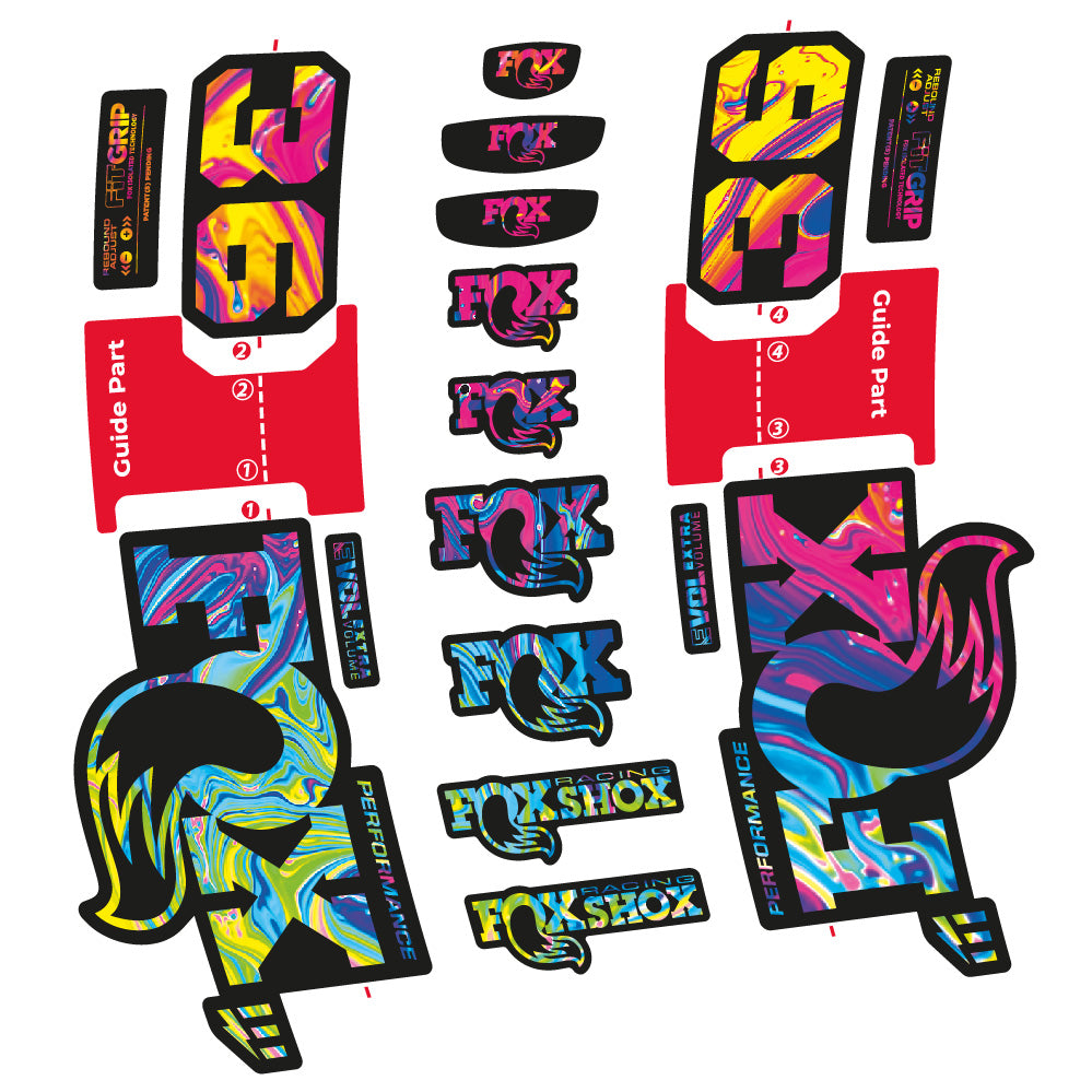 Stickers Fox 36 Performance EOptimized compatibles Autocollants fourche VTT 29"