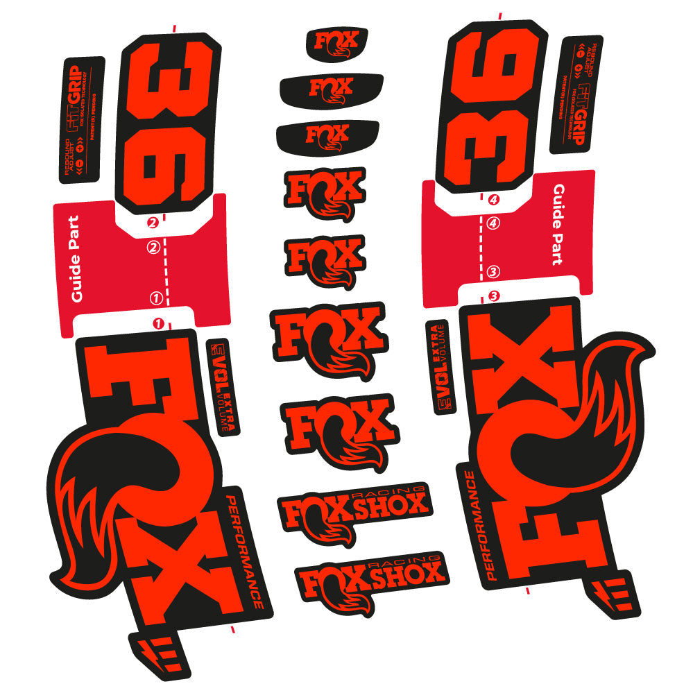 Stickers Fox 36 Performance EOptimized compatibles Autocollants fourche VTT 29"