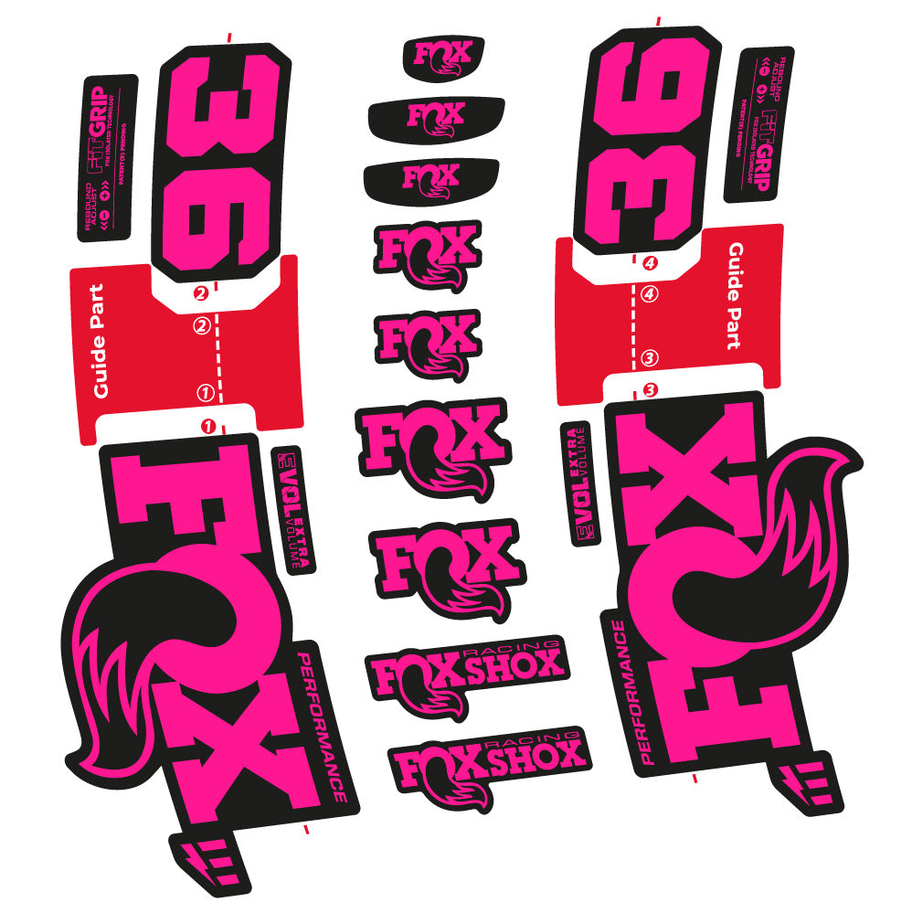 Stickers Fox 36 Performance EOptimized compatibles Autocollants fourche VTT 29"