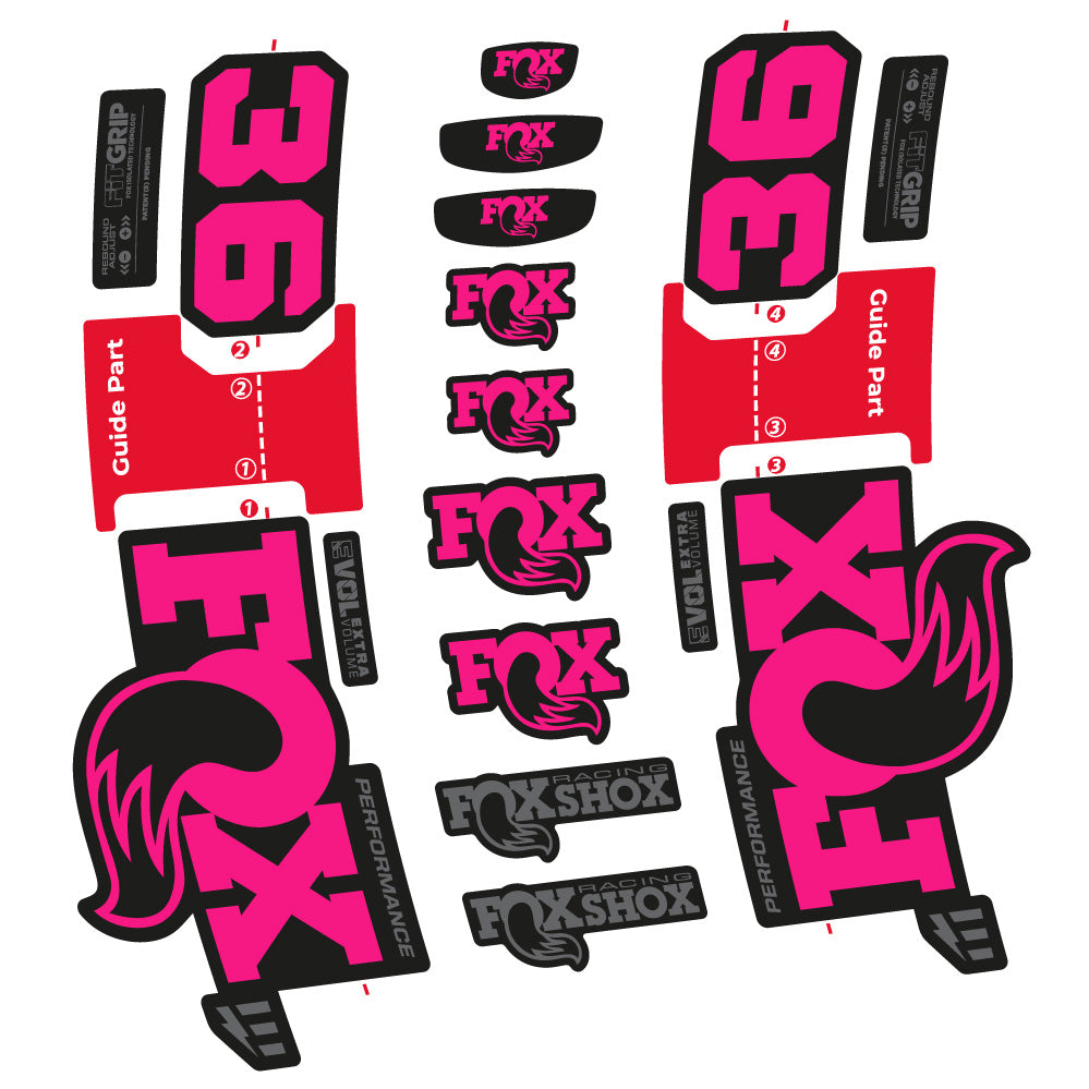 Stickers Fox 36 Performance EOptimized compatibles Autocollants fourche VTT 29"
