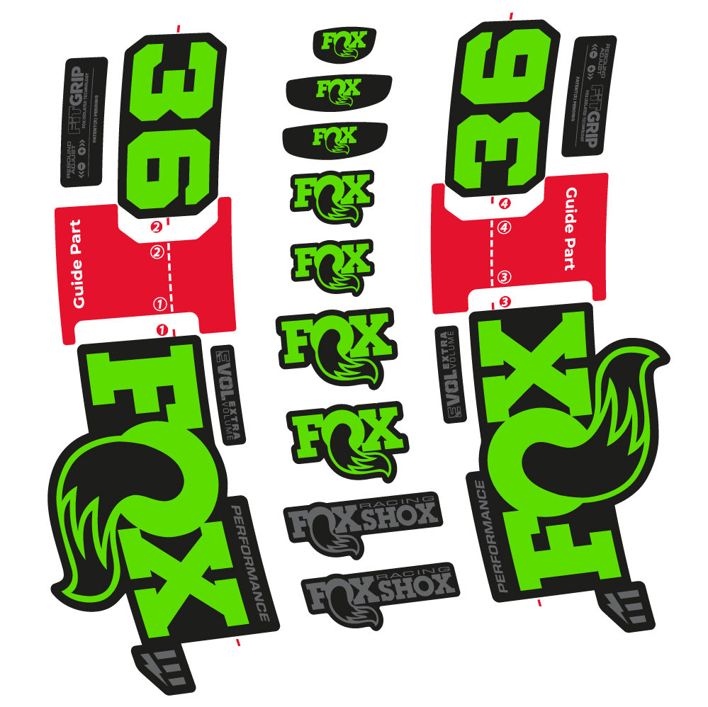Stickers Fox 36 Performance EOptimized compatibles Autocollants fourche VTT 29"