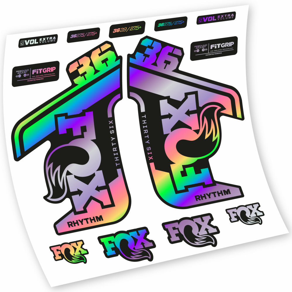 Stickers Fox 36 Rhythm 20212022 compatibles Autocollants fourche VTT 29"