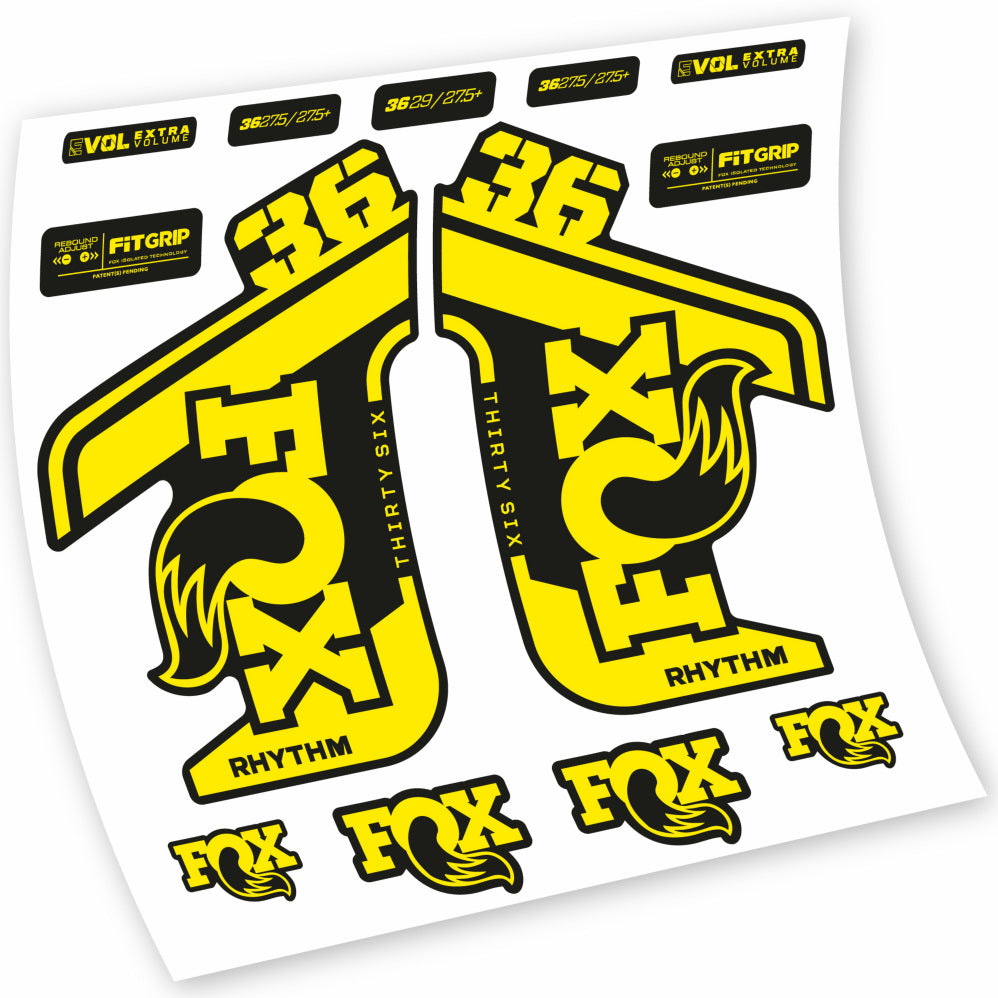 Stickers Fox 36 Rhythm 20212022 compatibles Autocollants fourche VTT 29"
