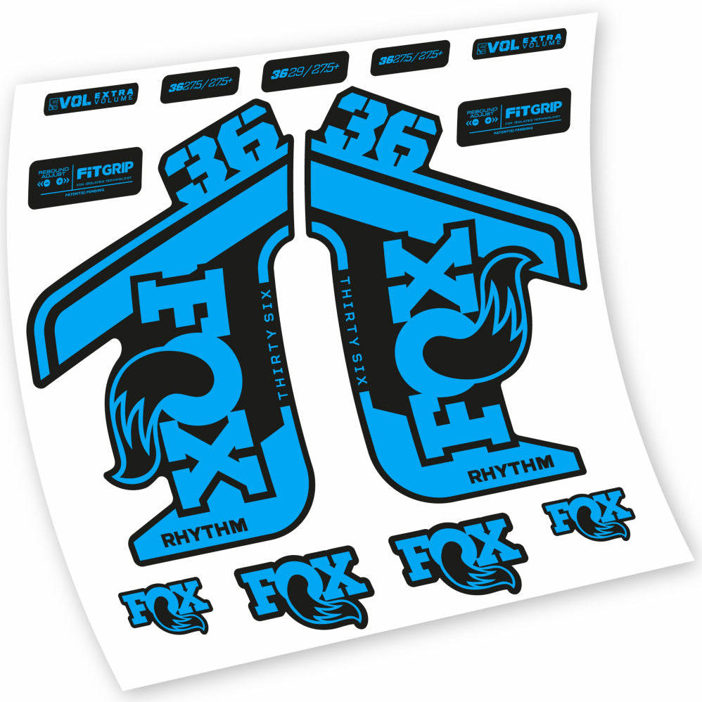 Stickers Fox 36 Rhythm 20212022 compatibles Autocollants fourche VTT 29"