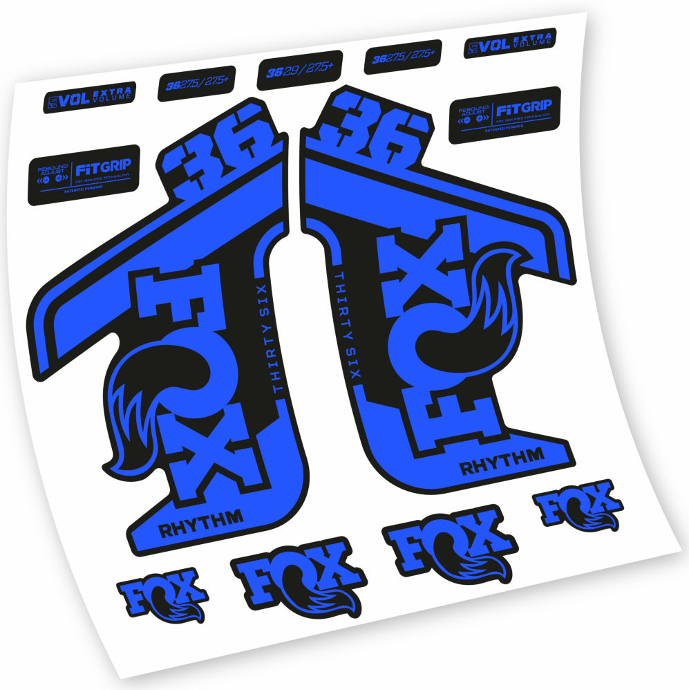 Stickers Fox 36 Rhythm 20212022 compatibles Autocollants fourche VTT 29"