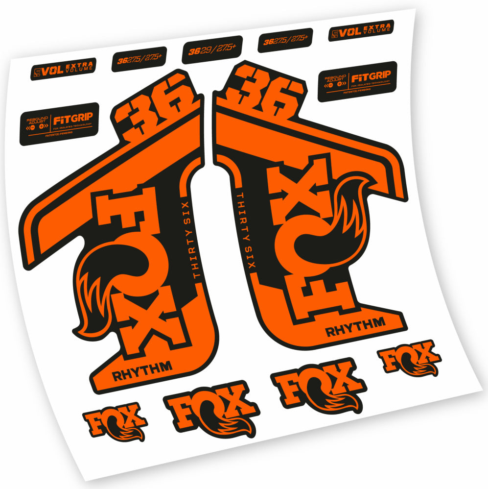Stickers Fox 36 Rhythm 20212022 compatibles Autocollants fourche VTT 29"