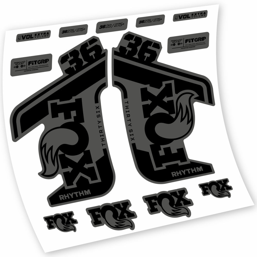 Stickers Fox 36 Rhythm 20212022 compatibles Autocollants fourche VTT 29"