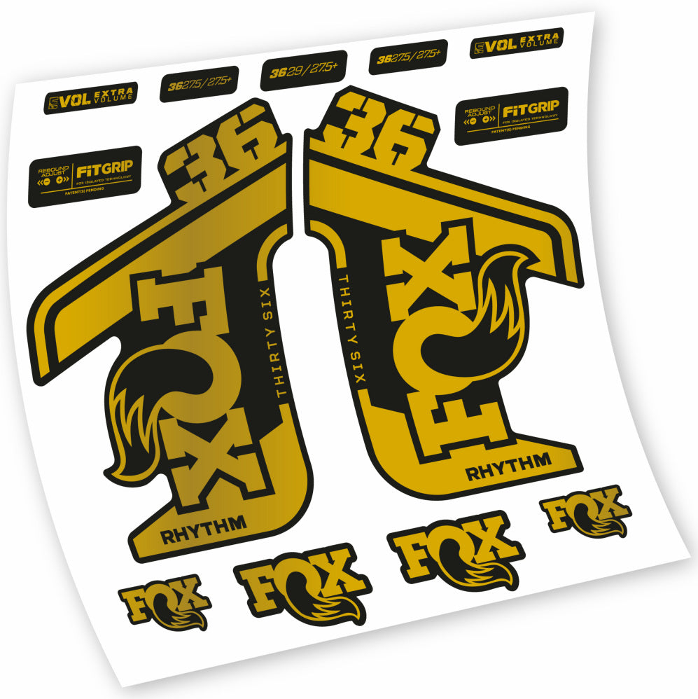 Stickers Fox 36 Rhythm 20212022 compatibles Autocollants fourche VTT 29"