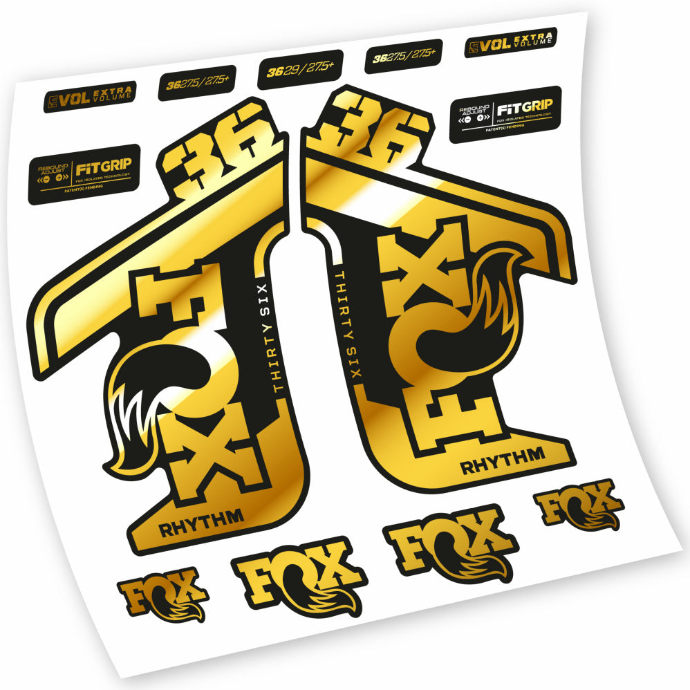 Stickers Fox 36 Rhythm 20212022 compatibles Autocollants fourche VTT 29"