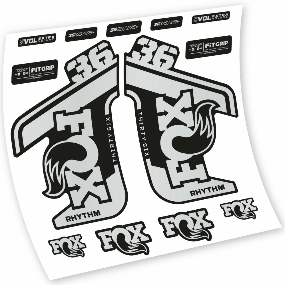 Stickers Fox 36 Rhythm 20212022 compatibles Autocollants fourche VTT 29"