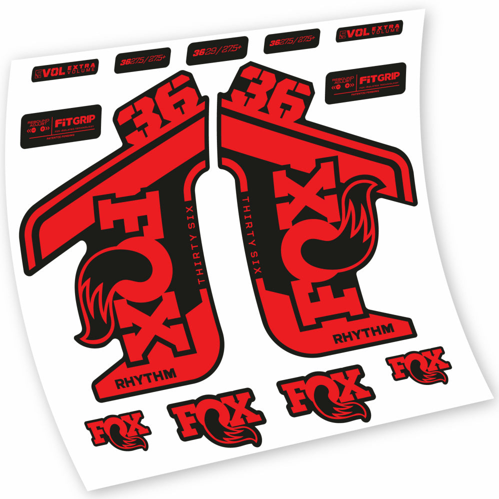 Stickers Fox 36 Rhythm 20212022 compatibles Autocollants fourche VTT 29"