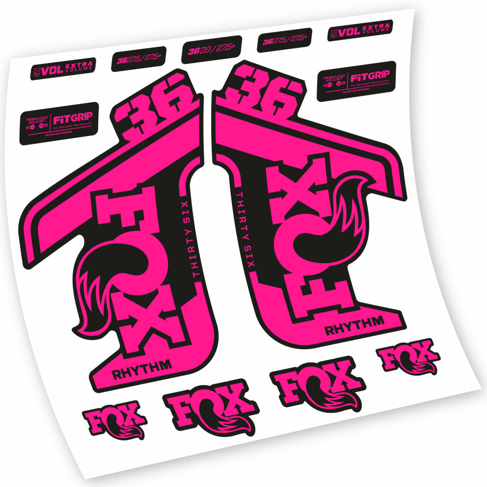 Stickers Fox 36 Rhythm 20212022 compatibles Autocollants fourche VTT 29"