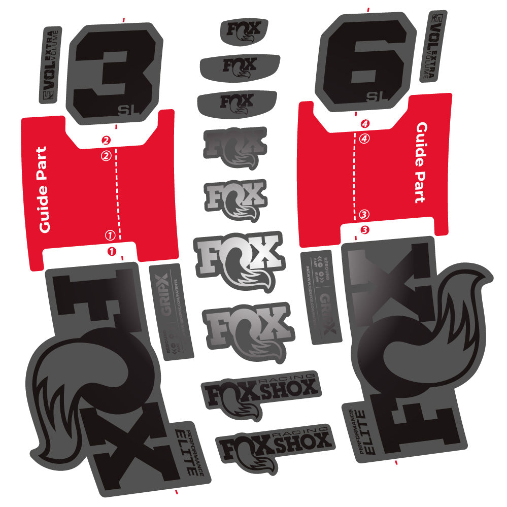 Stickers Fox 36 SL Performance Elite compatibles Autocollants fourche VTT 29"