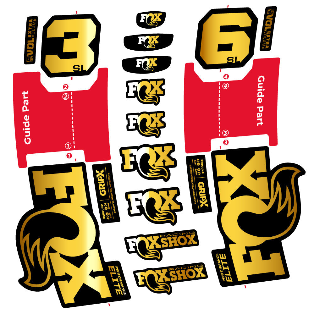 Stickers Fox 36 SL Performance Elite compatibles Autocollants fourche VTT 29"