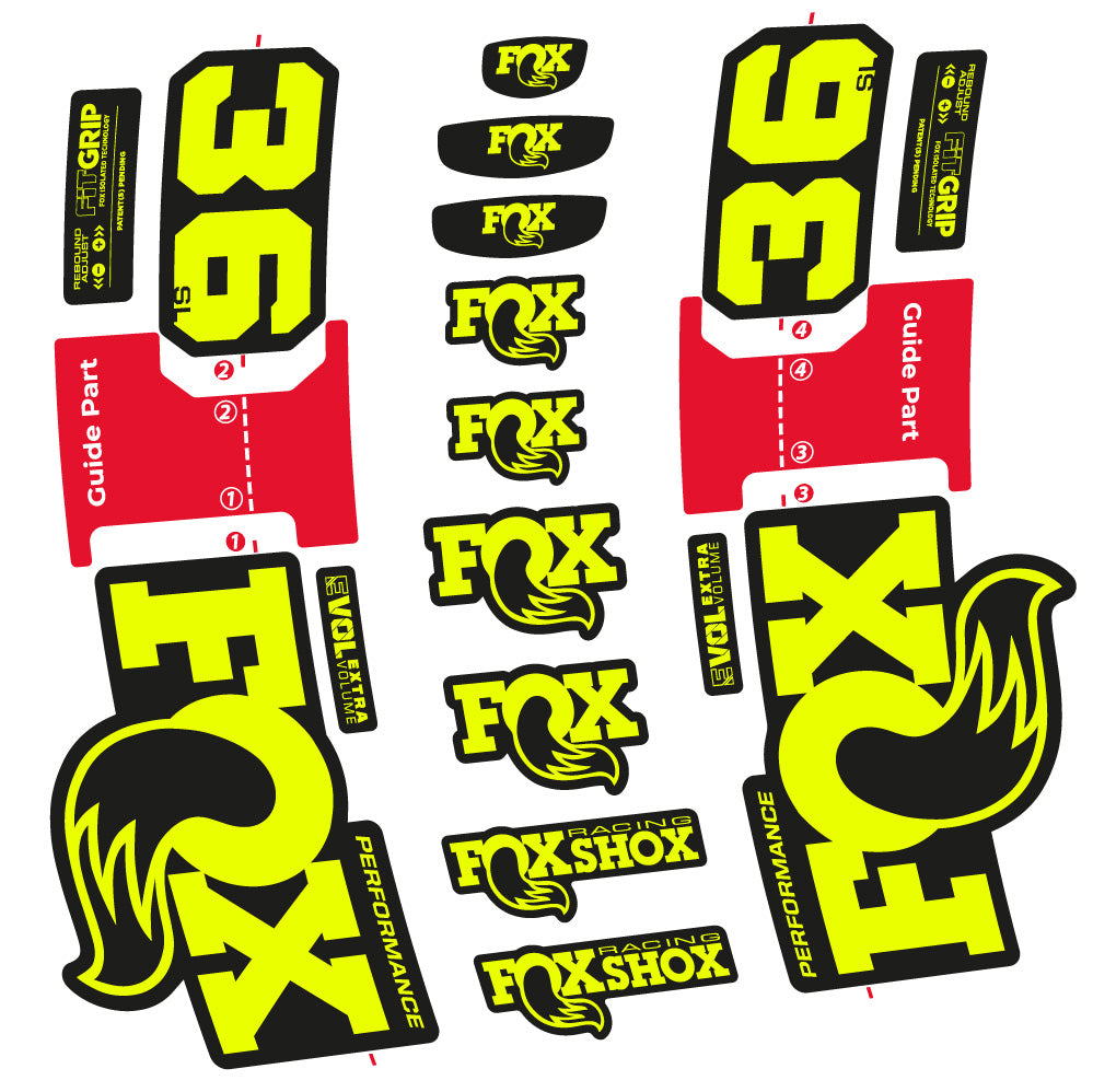 Stickers Fox 36 SL Performance compatibles Autocollants fourche VTT 29"