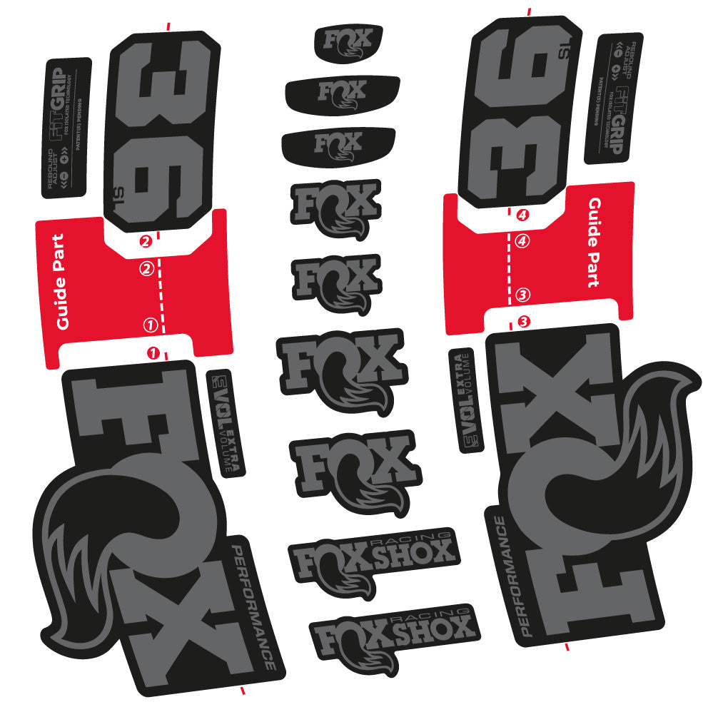 Stickers Fox 36 SL Performance compatibles Autocollants fourche VTT 29"