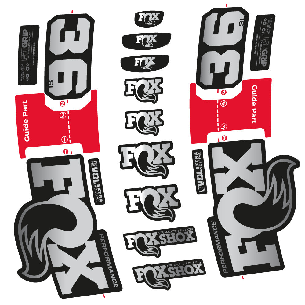 Stickers Fox 36 SL Performance compatibles Autocollants fourche VTT 29"