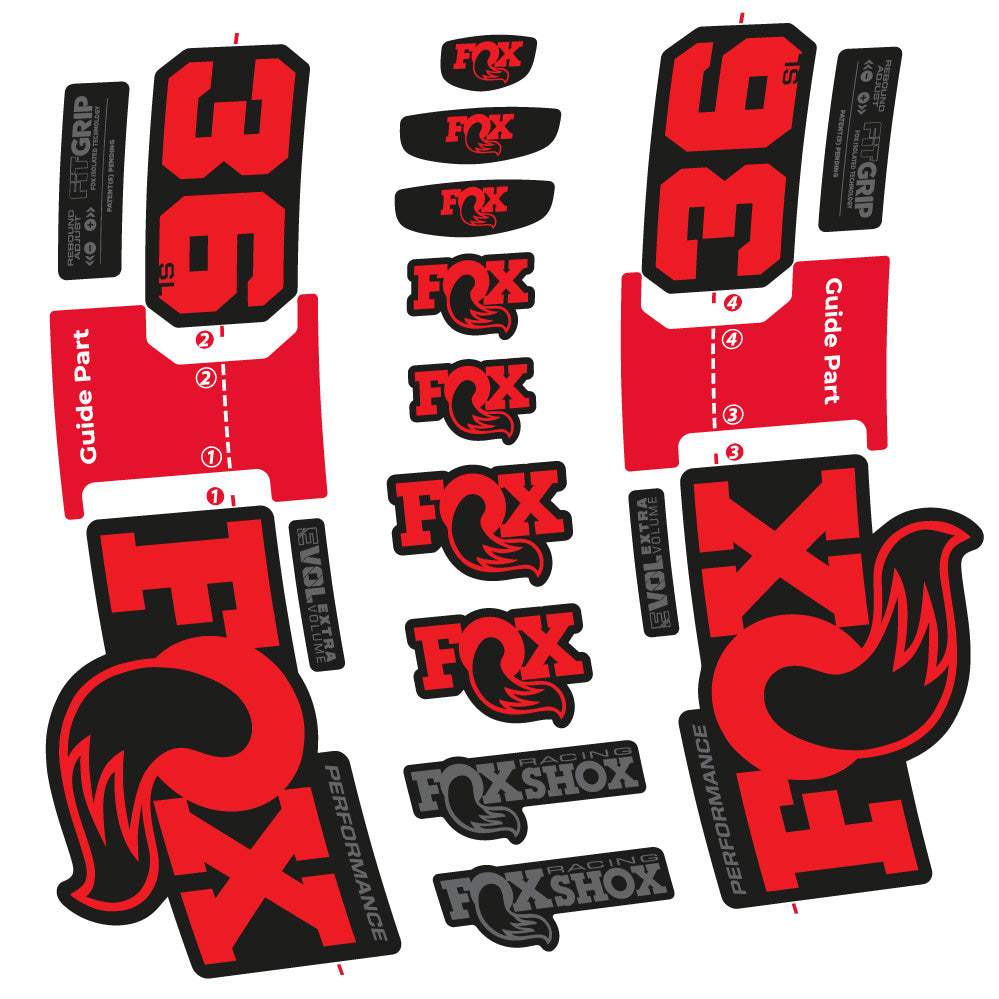 Stickers Fox 36 SL Performance compatibles Autocollants fourche VTT 29"