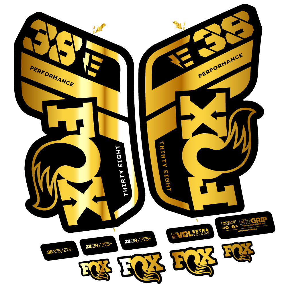 Stickers Fox 38 Performance E compatibles Autocollants fourche VTT 29"