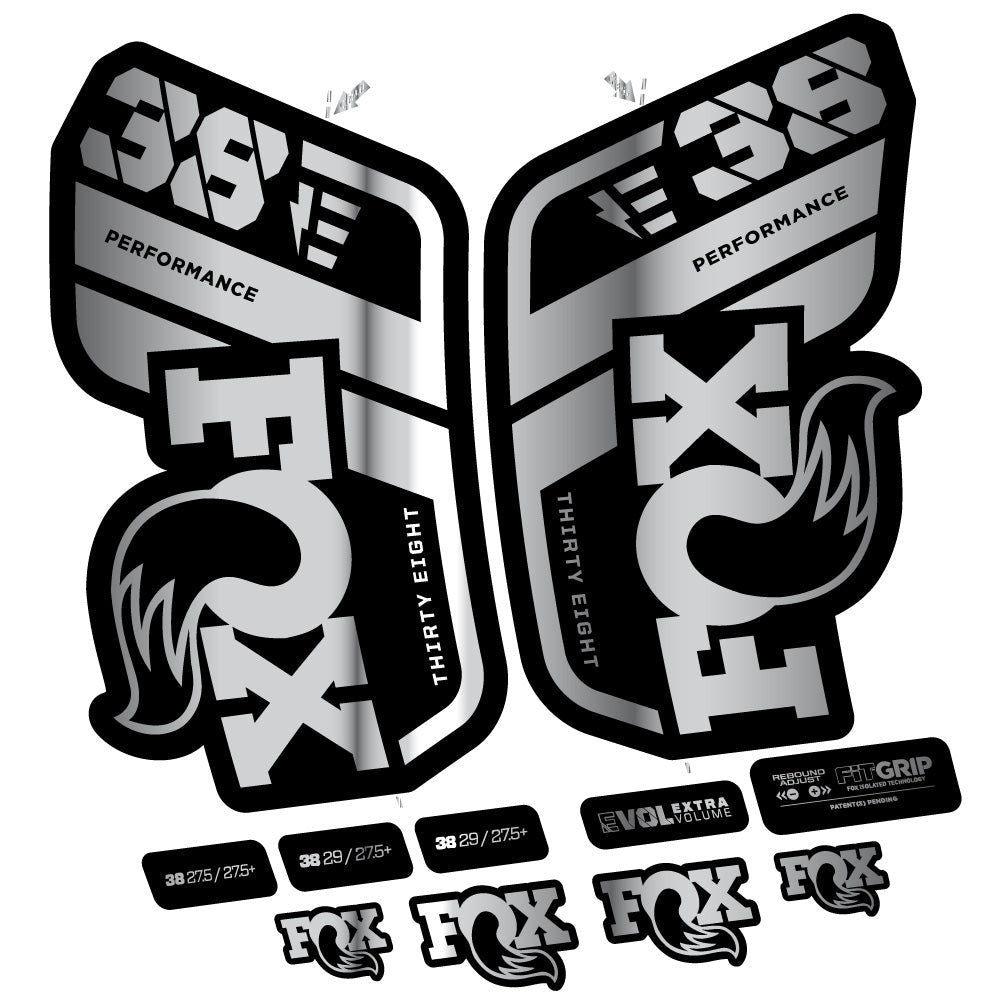 Stickers Fox 38 Performance E compatibles Autocollants fourche VTT 29"