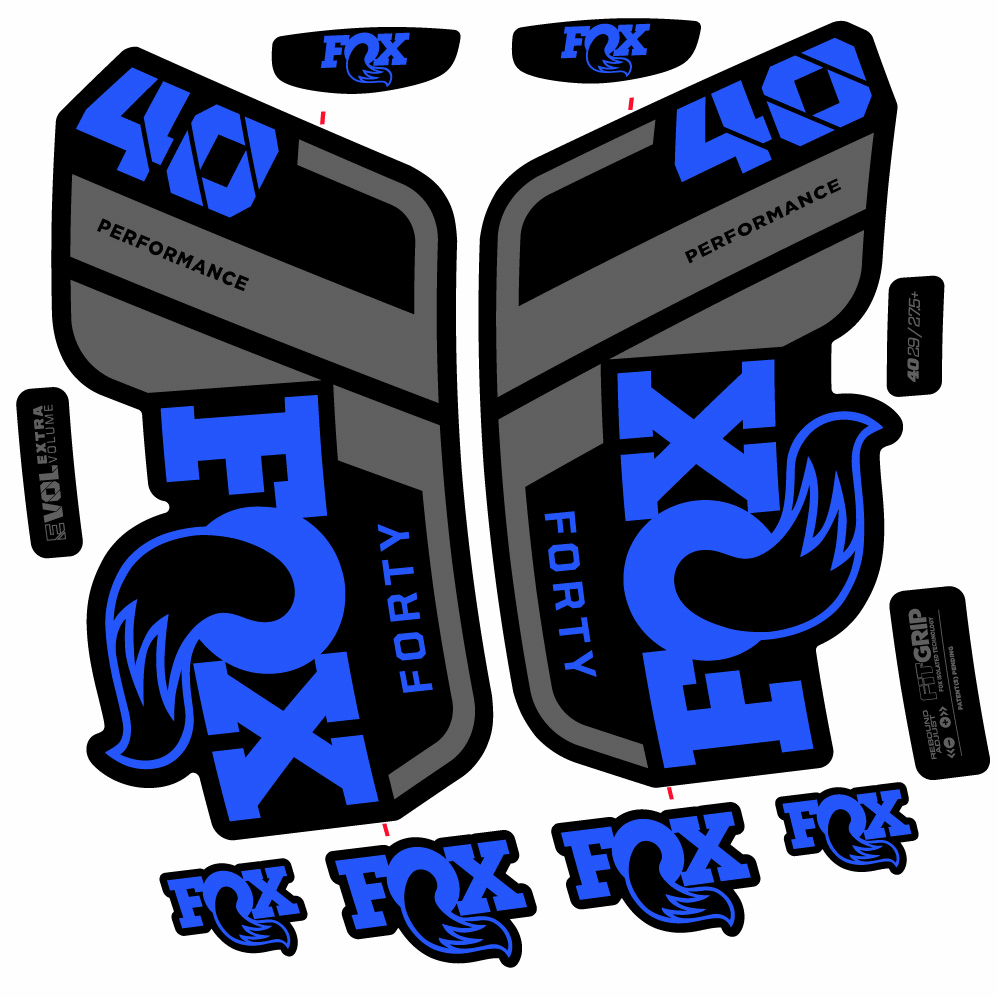 Stickers Fox 40 Performance 2021 compatibles Autocollants fourche 29"