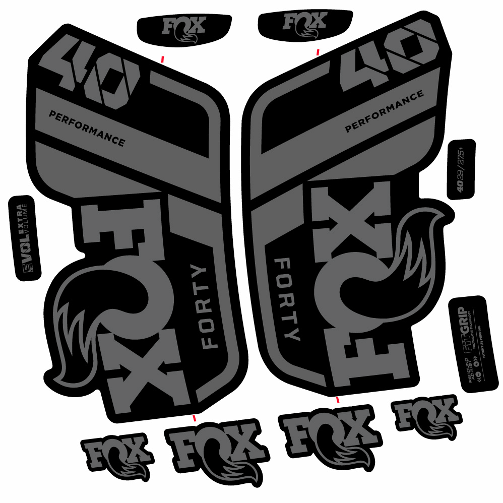 Stickers Fox 40 Performance 2021 compatibles Autocollants fourche 29"