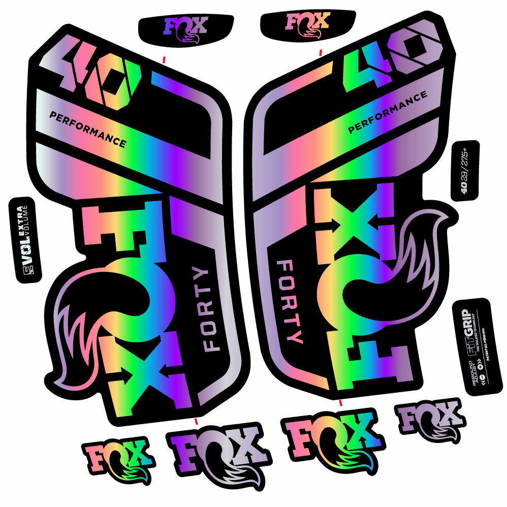 Stickers Fox 40 Performance 2021 compatibles Autocollants fourche 29"