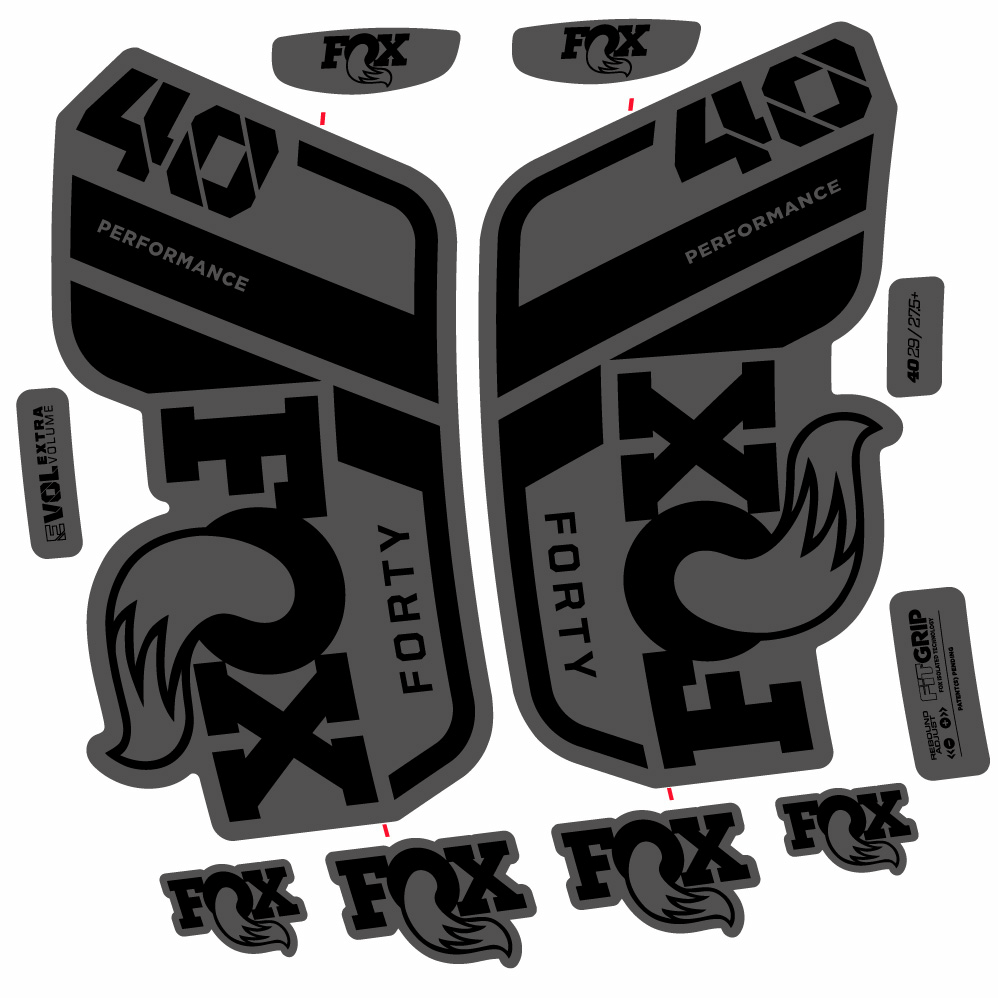 Stickers Fox 40 Performance 2021 compatibles Autocollants fourche 29"
