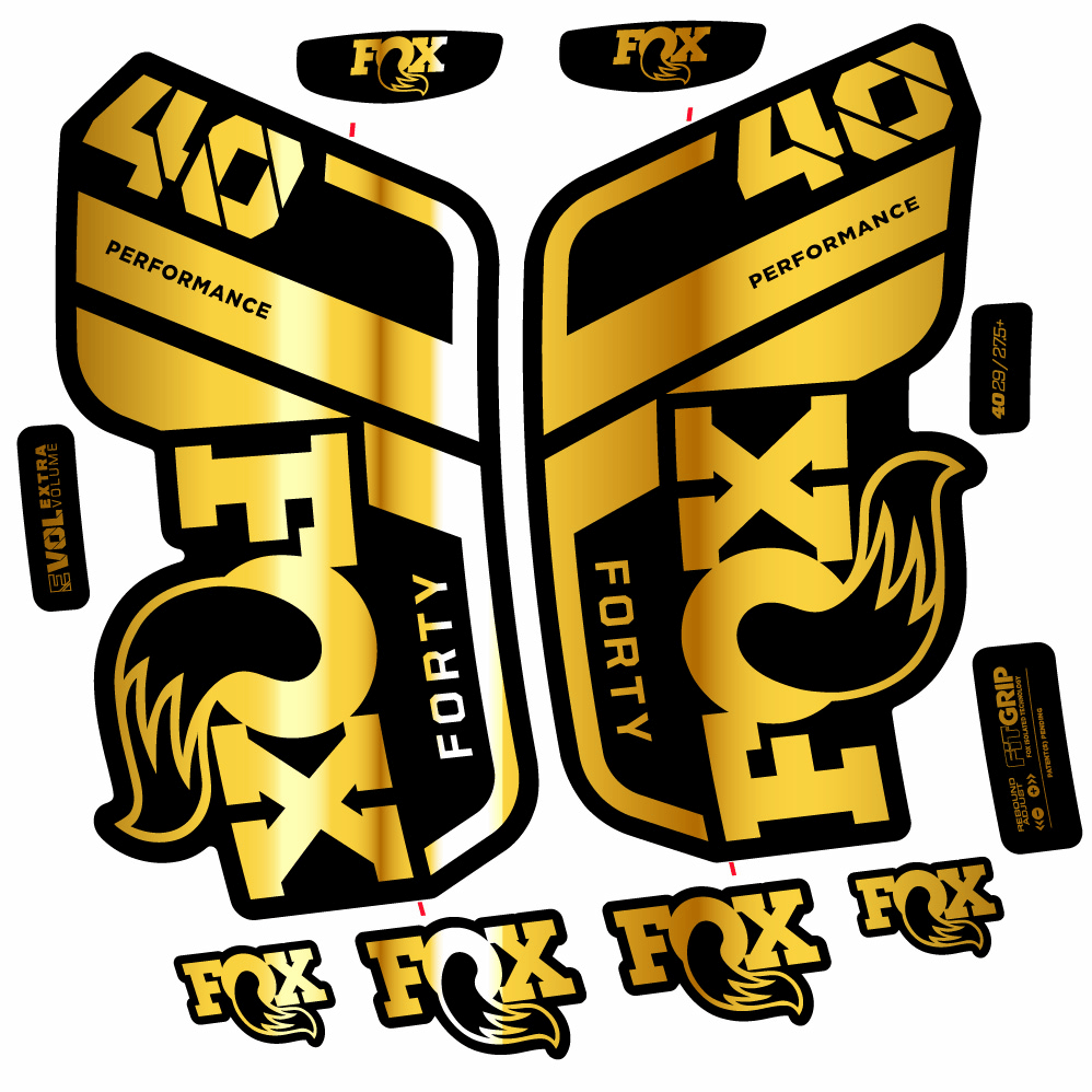 Stickers Fox 40 Performance 2021 compatibles Autocollants fourche 29"