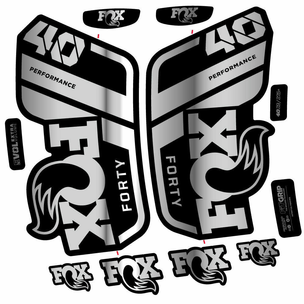 Stickers Fox 40 Performance 2021 compatibles Autocollants fourche 29"