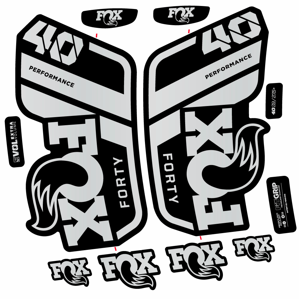 Stickers Fox 40 Performance 2021 compatibles Autocollants fourche 29"