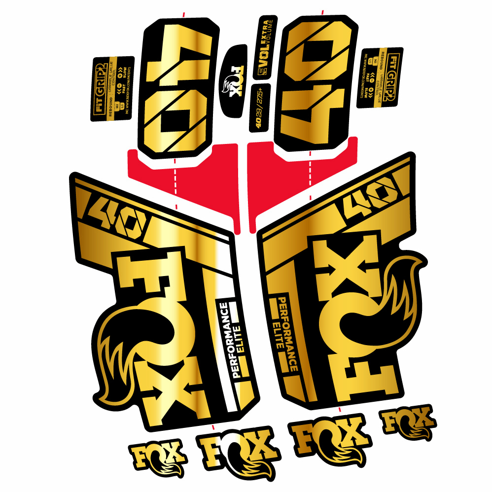 Stickers FOX 40 Performance Elite 2022 compatibles Autocollants fourche 29"