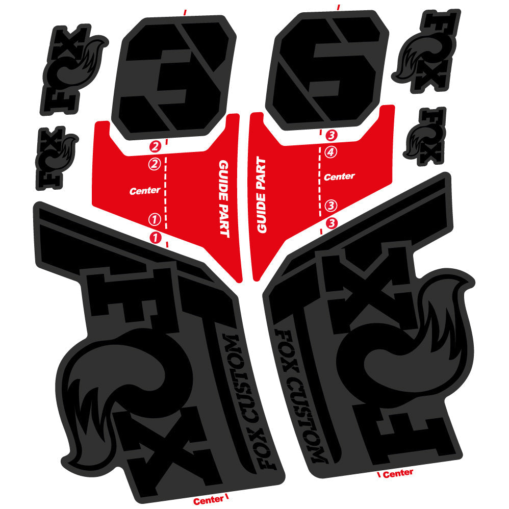Stickers Fox Custom 2022 compatibles Autocollants fourche