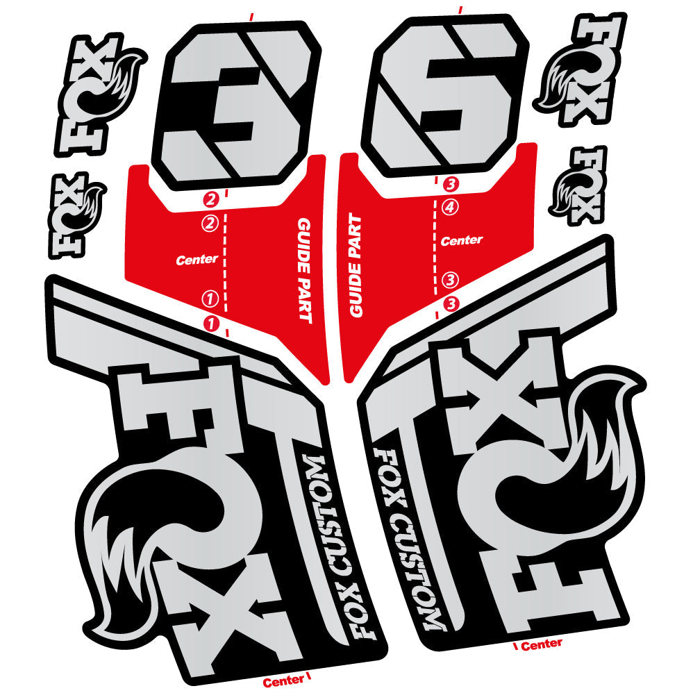 Stickers Fox Custom 2022 compatibles Autocollants fourche