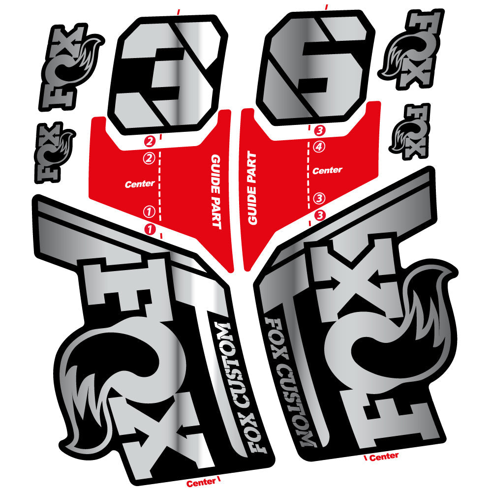 Stickers Fox Custom 2022 compatibles Autocollants fourche
