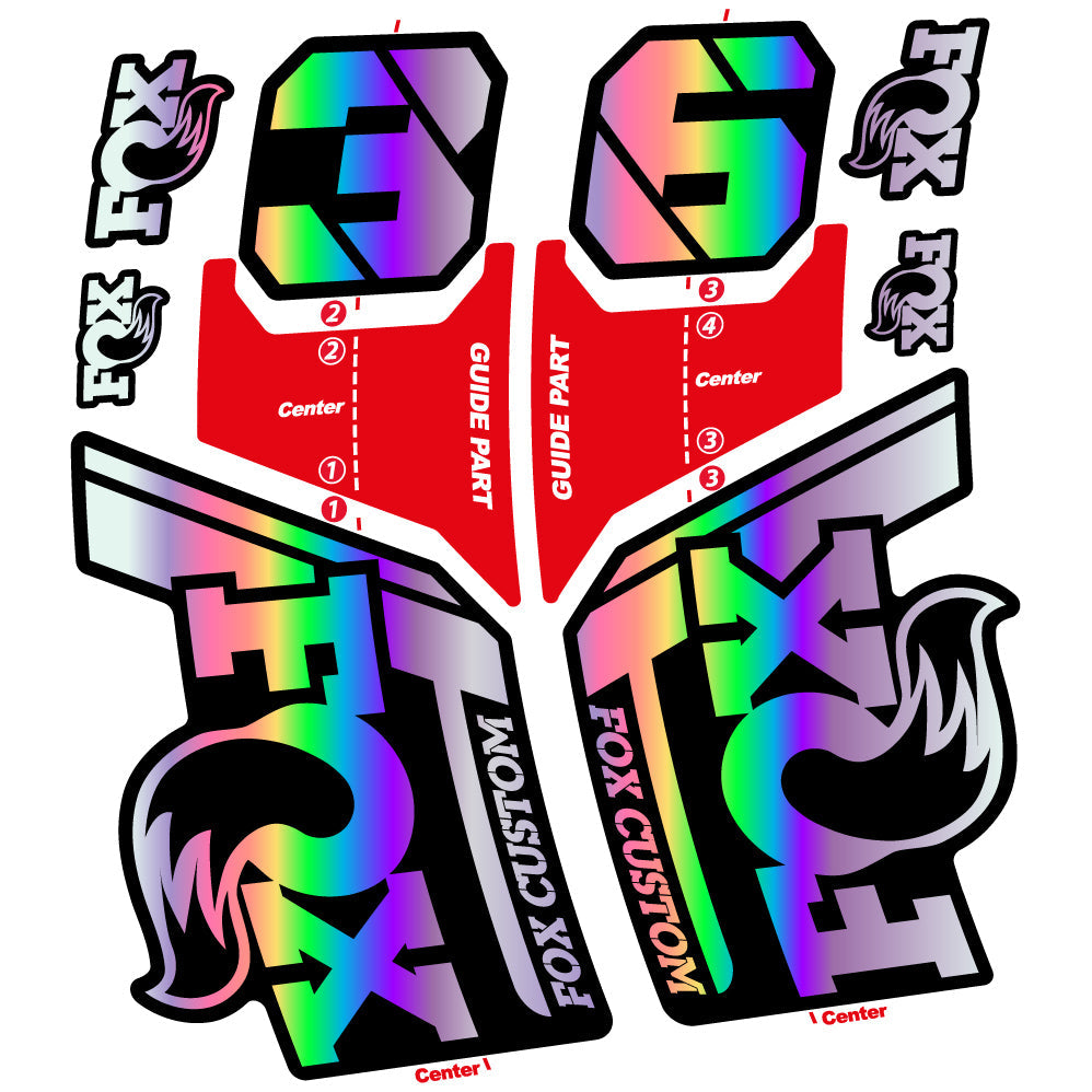 Stickers Fox Custom 2022 compatibles Autocollants fourche