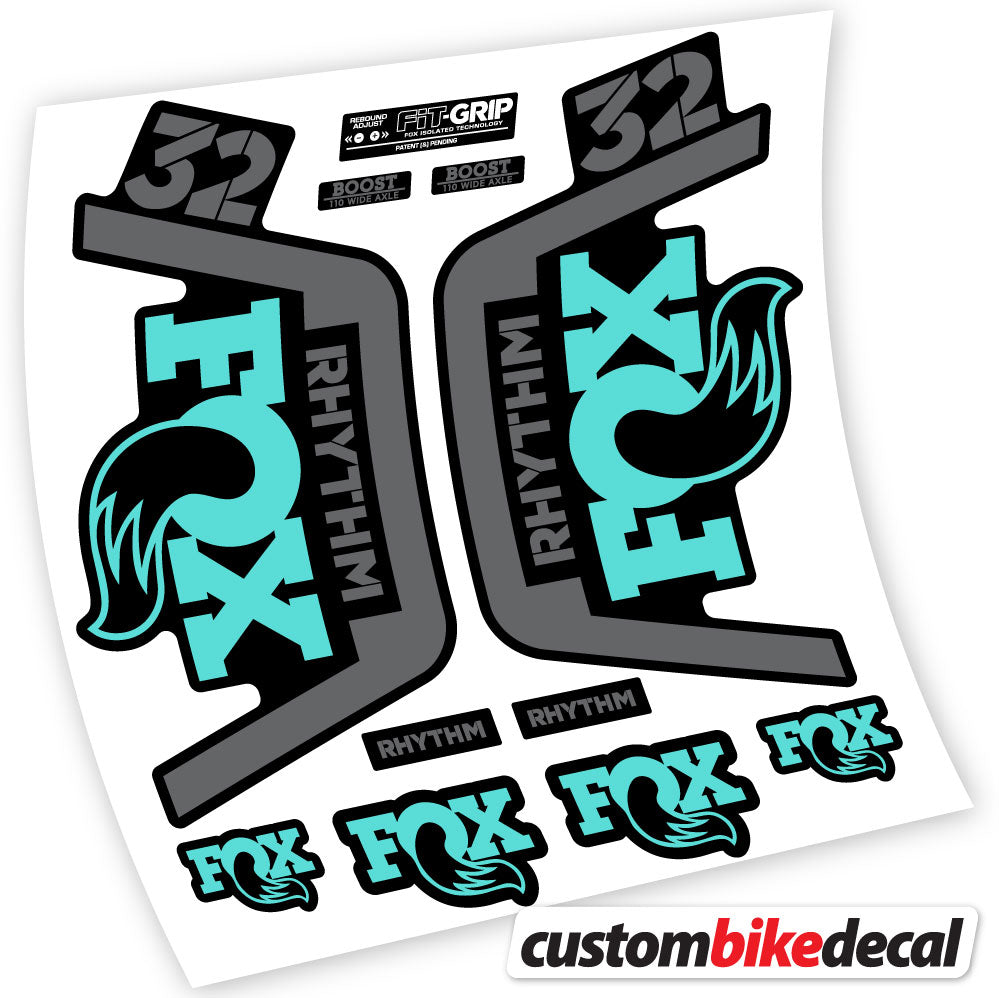 Stickers Vinyl with Fox 32 Rhythm 2019 Durable Custom Stickers Autocollants fourche