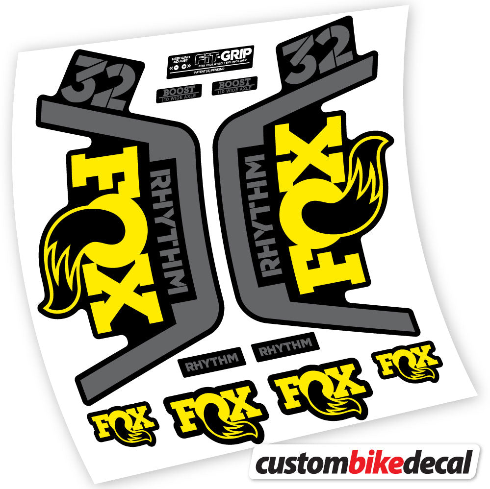 Stickers Vinyl with Fox 32 Rhythm 2019 Durable Custom Stickers Autocollants fourche